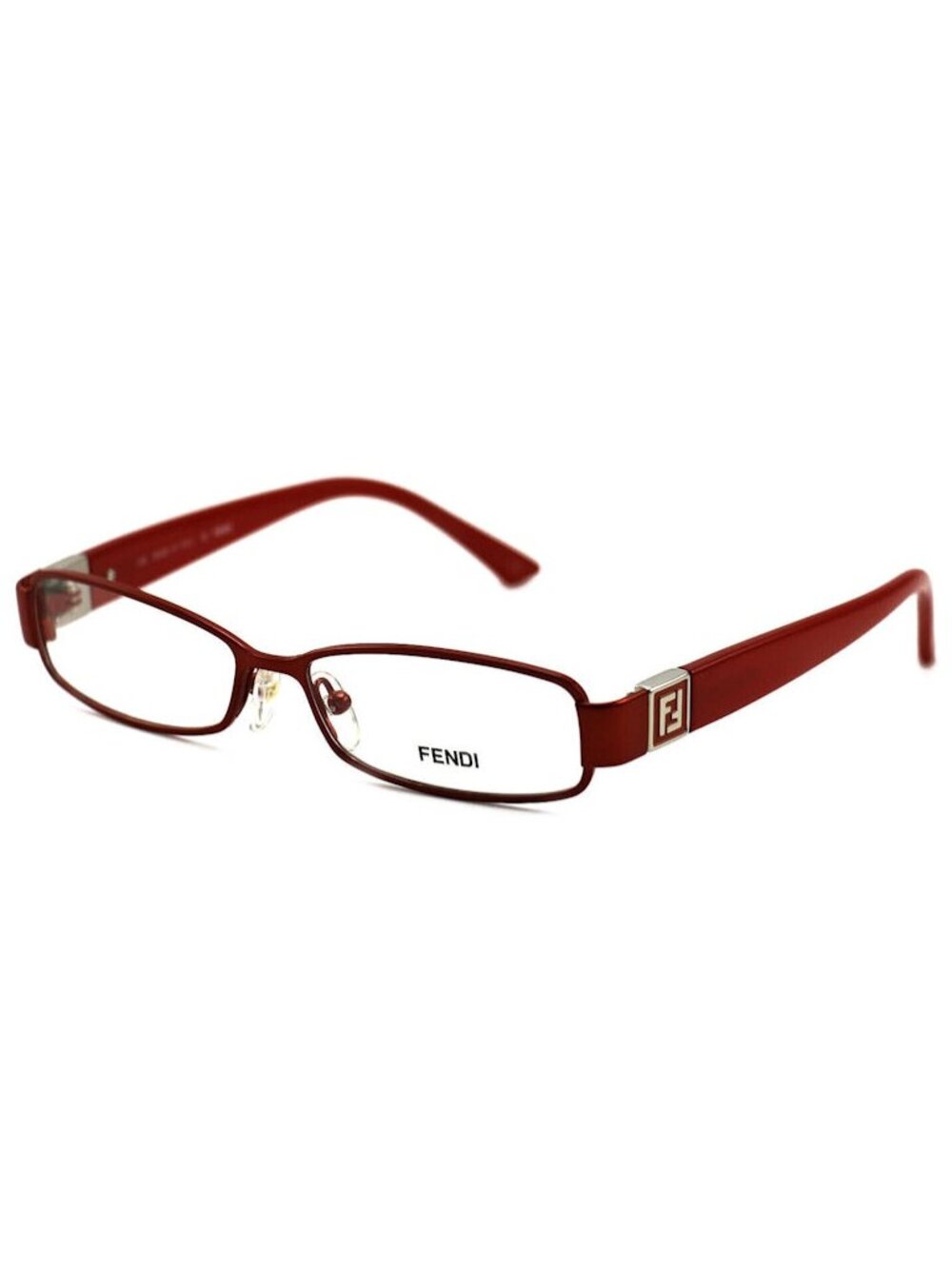 Fendi Optical Womens F904 618 Red Coral Rectangular Eyeglasses Frames - RXable